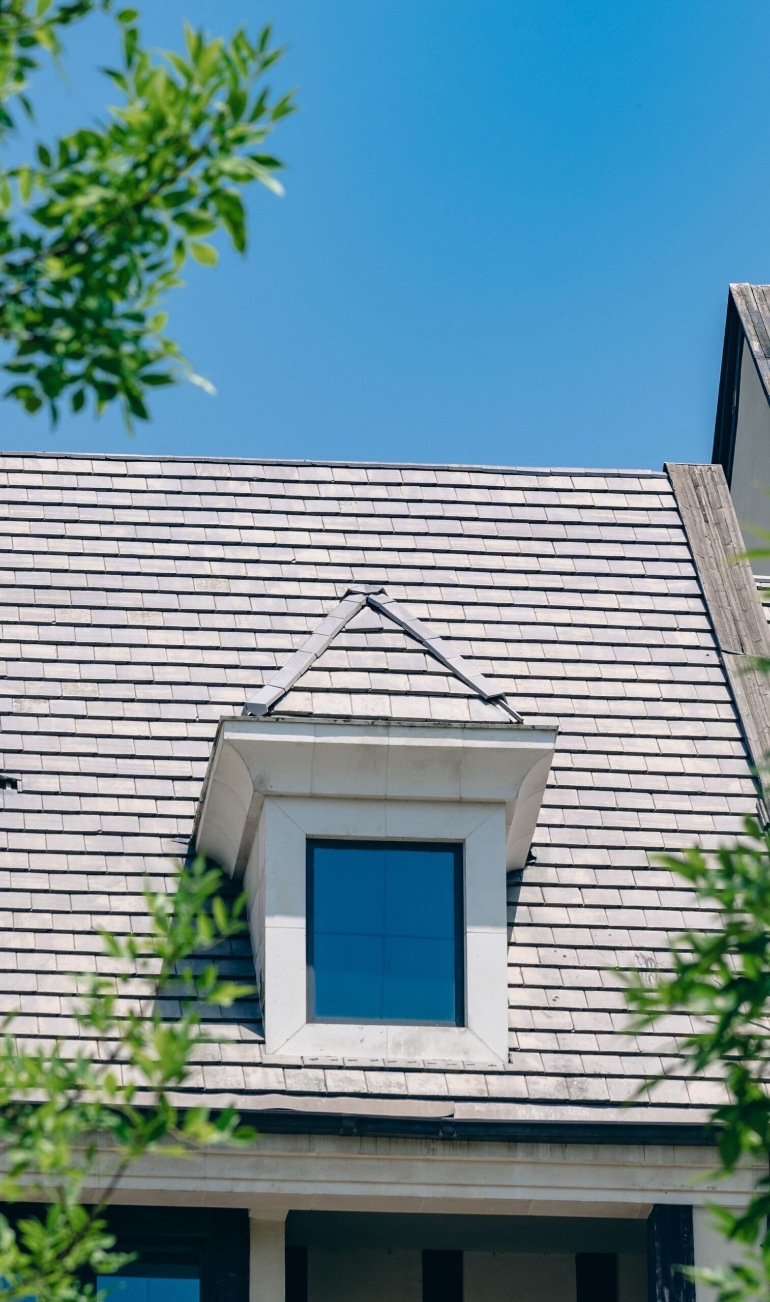 House roof with a dormer window